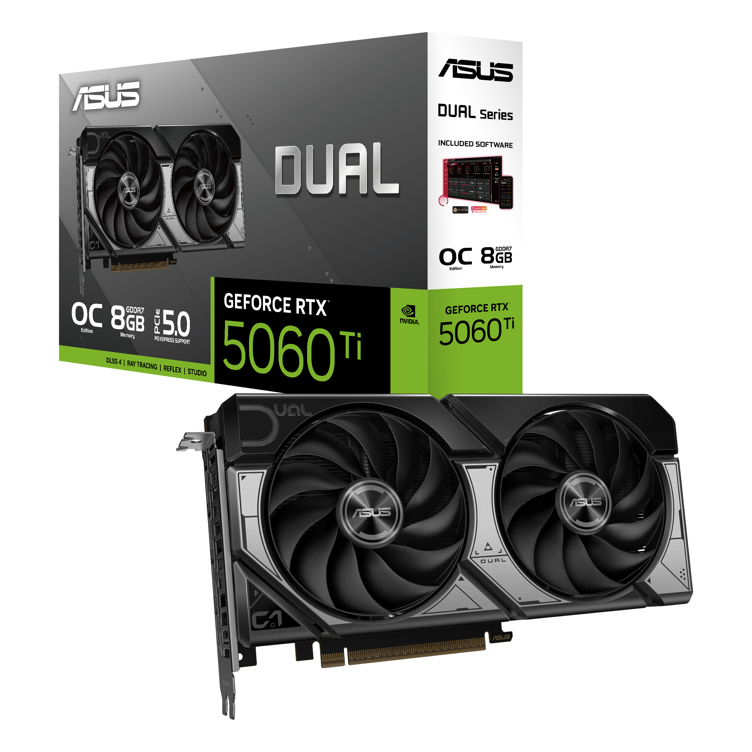 ASUS Dual -RTX5060TI-O8G NVIDIA GeForce RTX 5060 Ti 8 GB GDDR7 - Afbeelding 4