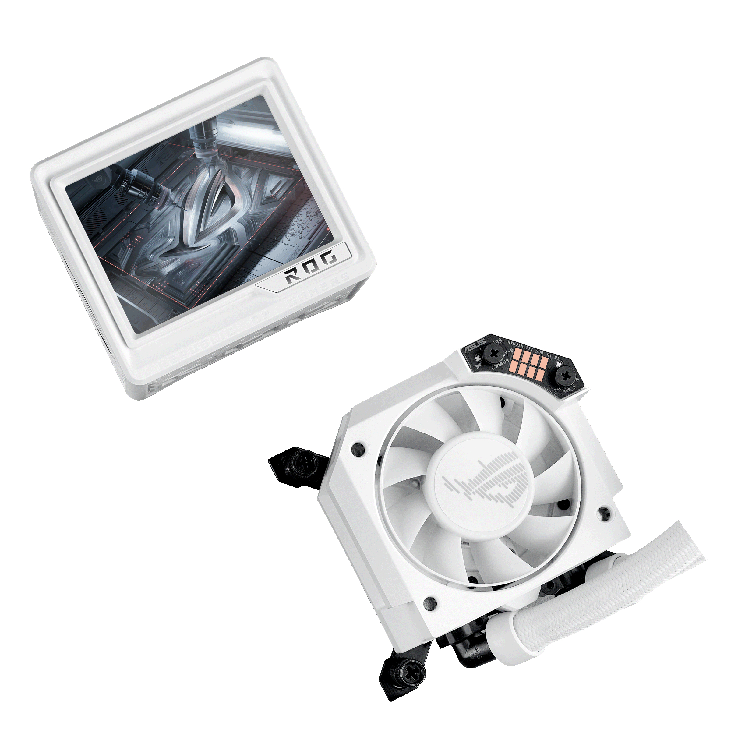 ASUS ROG RYUJIN III 360 ARGB EXTREME WHT Processor Alles-in-één vloeistofkoeler 12 cm Wit 1 stuk(s) - Afbeelding 9