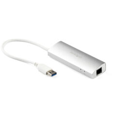 StarTech.com 3-Port USB Hub met Ethernet, USB-A Ports, Gigabit Ethernet/GbE, USB 5Gbps, Robuust Ontwerp, Bus-Powered, Compacte USB 3.0 Laptop Hub - Afbeelding 2