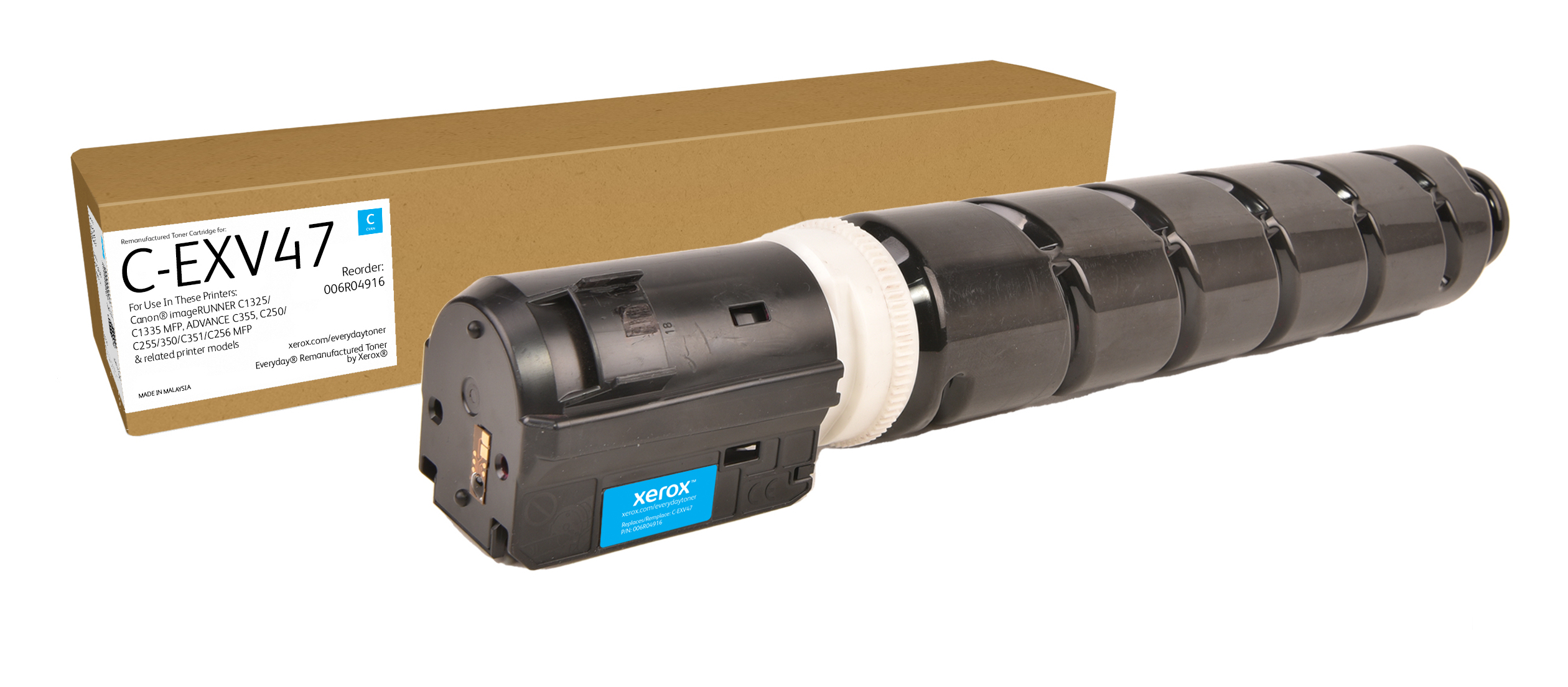 Everyday Remanufactured Everyday™ Cyaan Remanufactured Toner van Xerox compatible met Canon C-EXV47 (8517B002), Standaard capaciteit