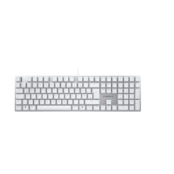 CHERRY KC 200 MX toetsenbord Universeel USB QWERTZ Duits Zilver, Wit