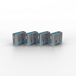Lindy 40452 poortblokker Poortblokker + sleutel USB Type-A Blauw Acrylonitrielbutadieenstyreen (ABS) 5 stuk(s) - Afbeelding 3