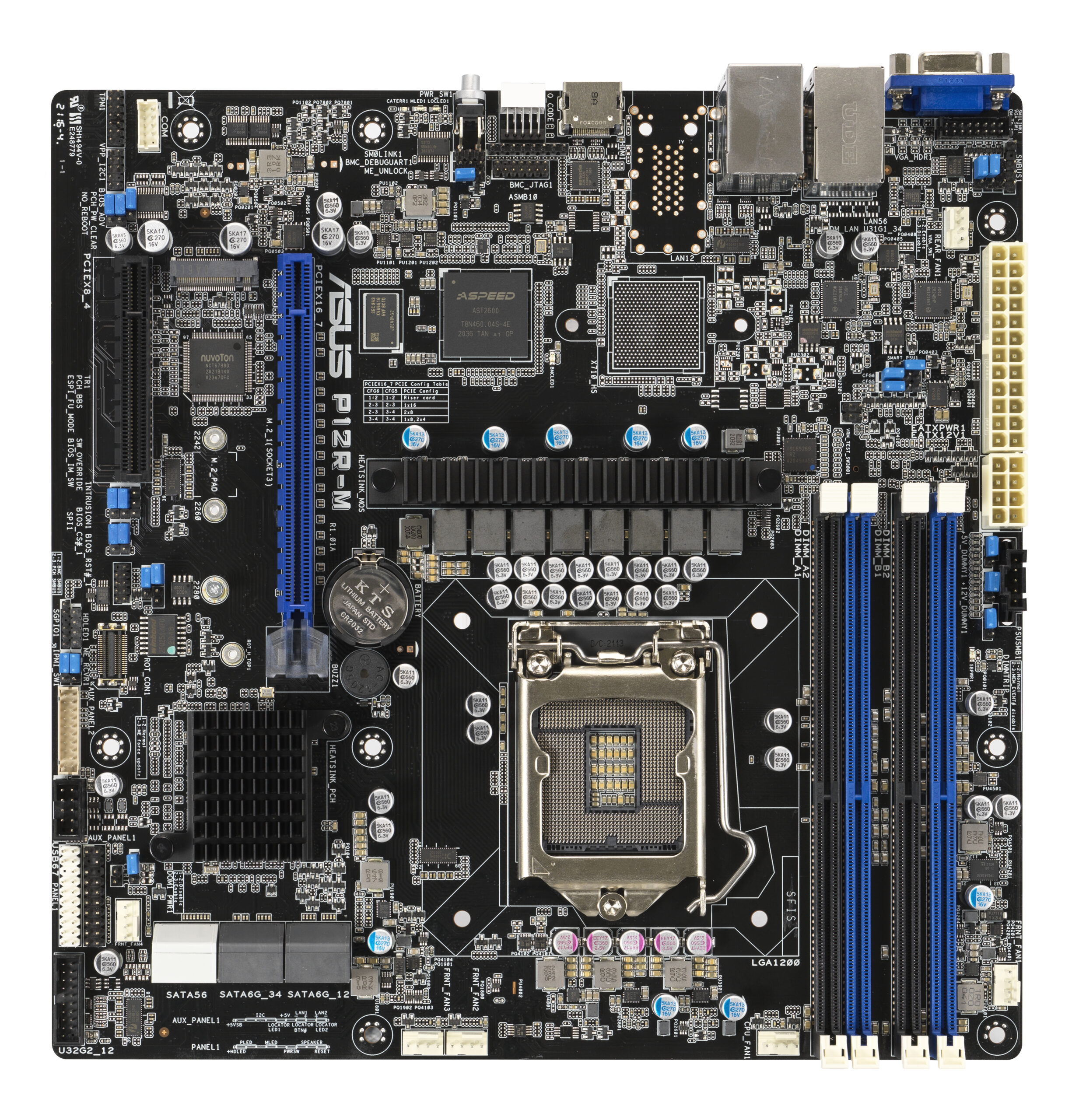ASUS P12R-M Intel C252 LGA 1200 (Socket H5) micro ATX