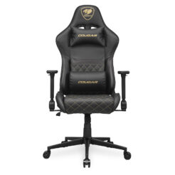 COUGAR CGR-AO2-GLB Universele gamestoel Gecapitonneerde zitting Zwart, Goud - Afbeelding 2