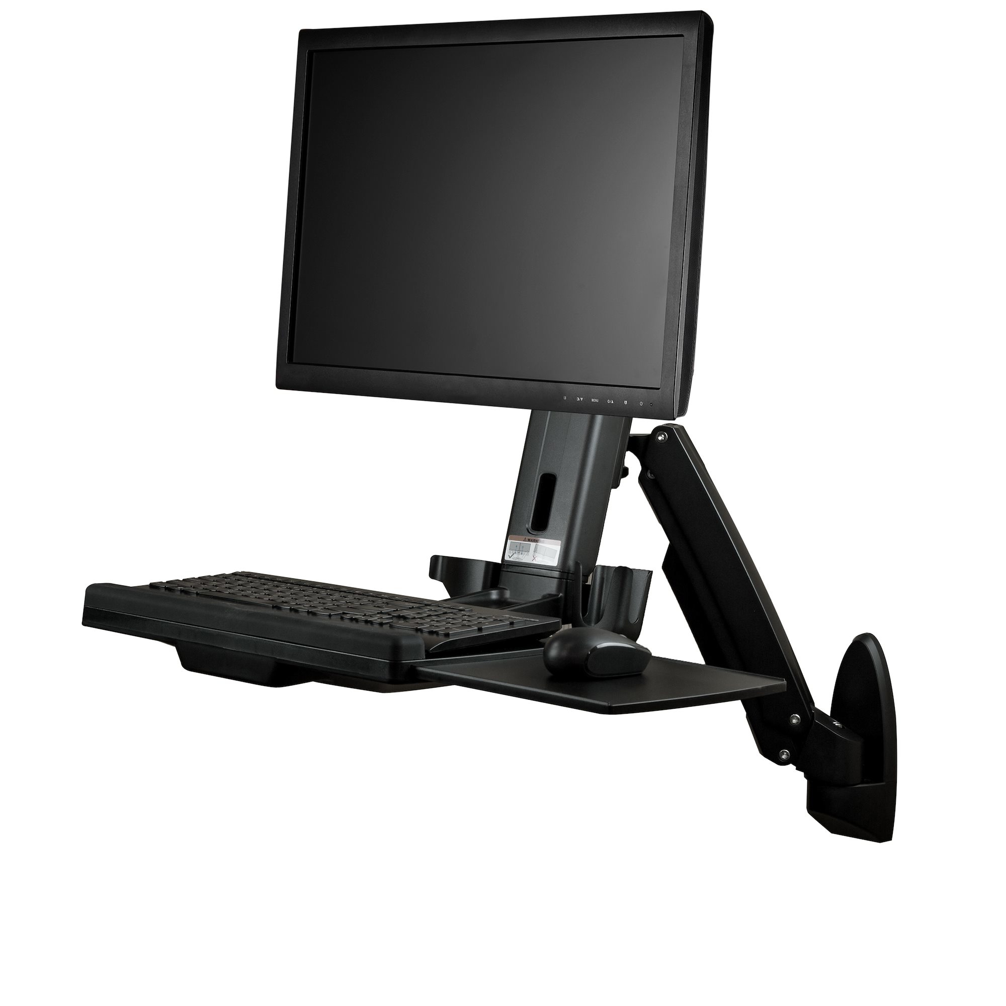 StarTech.com Wand monteerbaar zit-sta bureau werkplek één monitor - Afbeelding 2