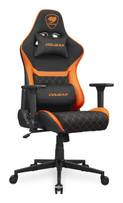 COUGAR CGR-A2F Universele gamestoel Gestoffeerde gevoerde zitting Zwart, Oranje - Afbeelding 3