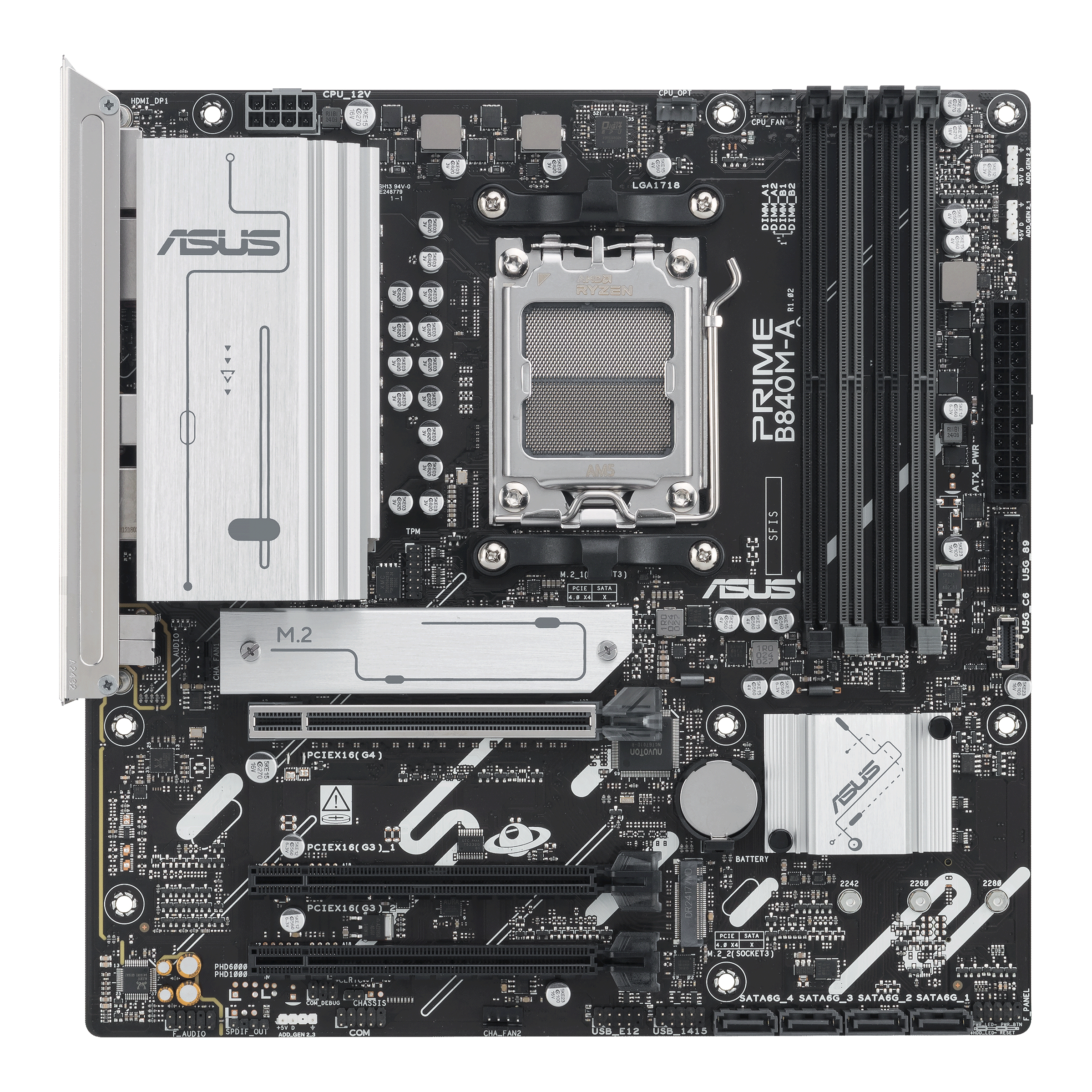 ASUS PRIME B840M-A-CSM AMD B840 Socket AM5 micro ATX - Afbeelding 3