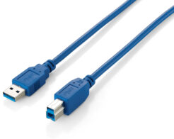 Equip 128292 USB 3.0 Type A Malenaar Type B MaleKabel, 1.8m, Blauw