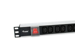 Equip 333318 energiedistributie 12 AC-uitgang(en) 1U Zwart, Zilver - Afbeelding 3