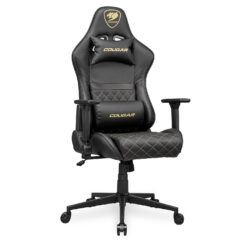 COUGAR CGR-AO2-GLB Universele gamestoel Gecapitonneerde zitting Zwart, Goud - Afbeelding 3