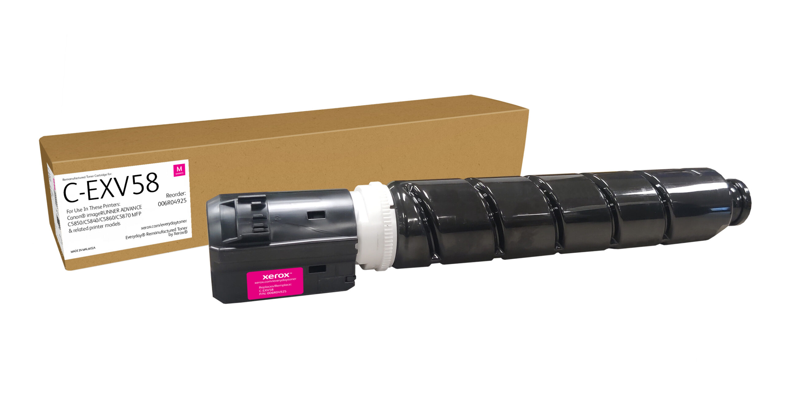 Everyday™ Magenta Remanufactured Toner van Xerox compatible met Canon C-EXV58 (3765C002AA), Standaard capaciteit - Afbeelding 2