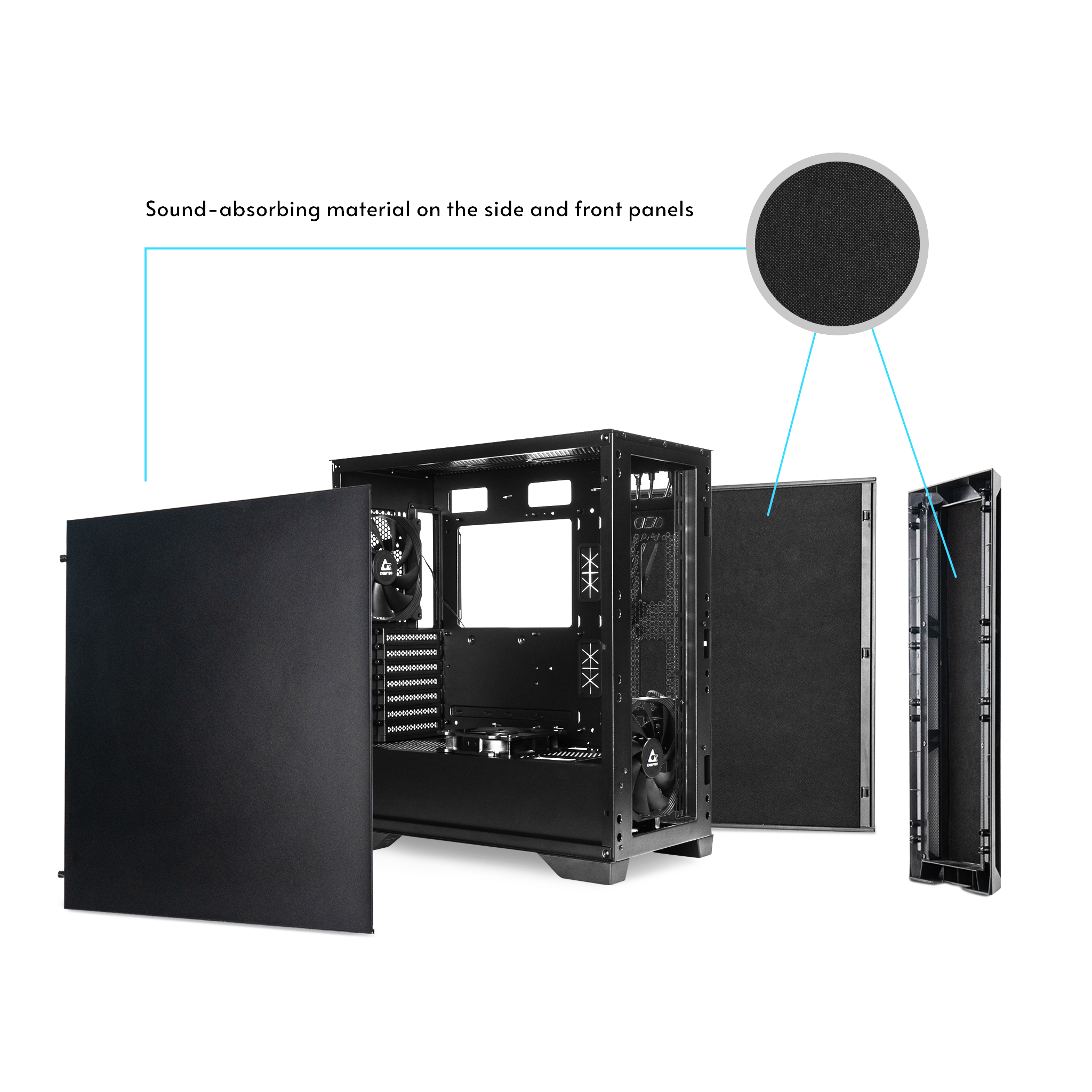 Chieftec Midi APEX Series GA-01B-Q-OP Midi Tower - Afbeelding 11