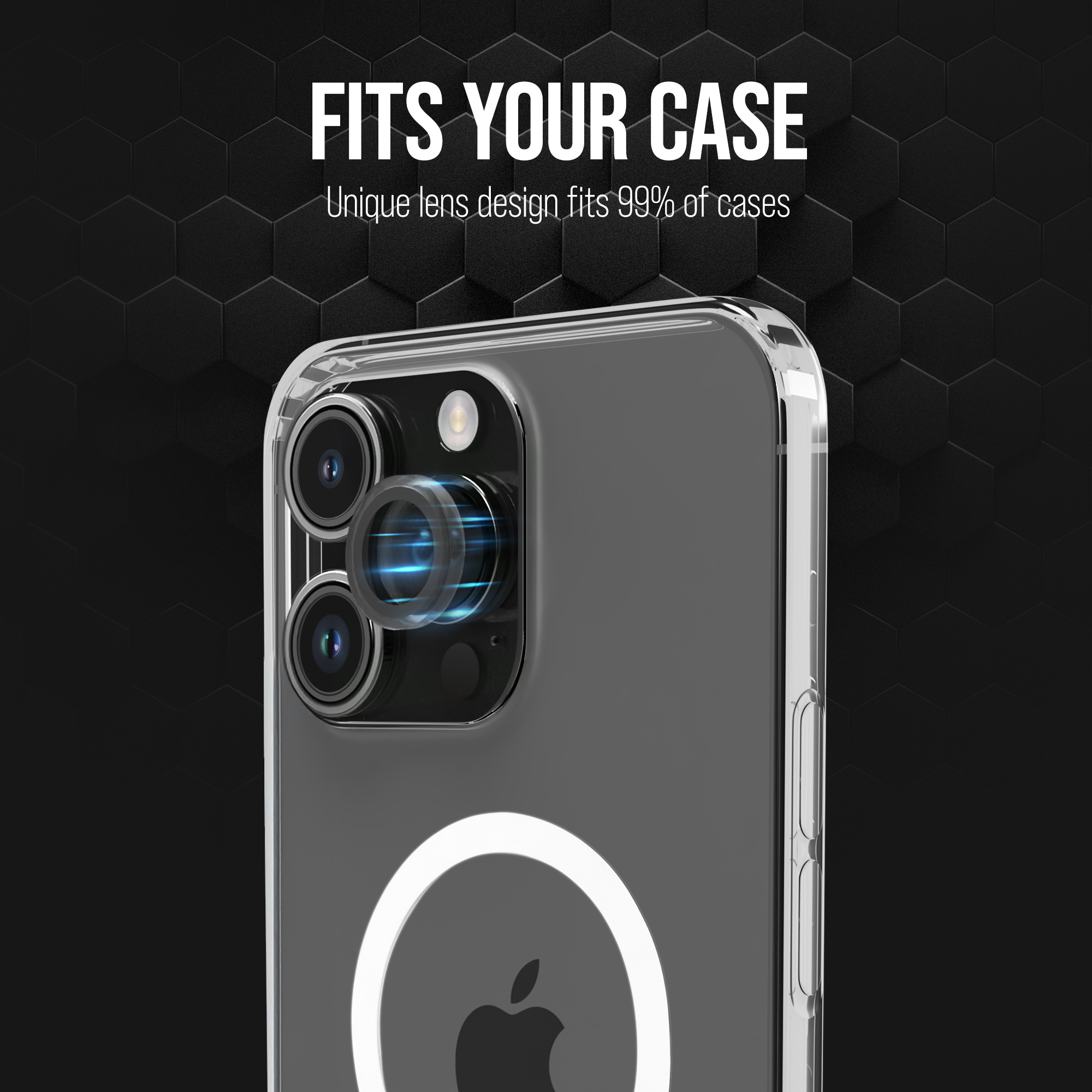 Striker Single Lens Glass Camera Protector - Transparent - Samsung Galaxy A36 5G/A56 5G - Afbeelding 5