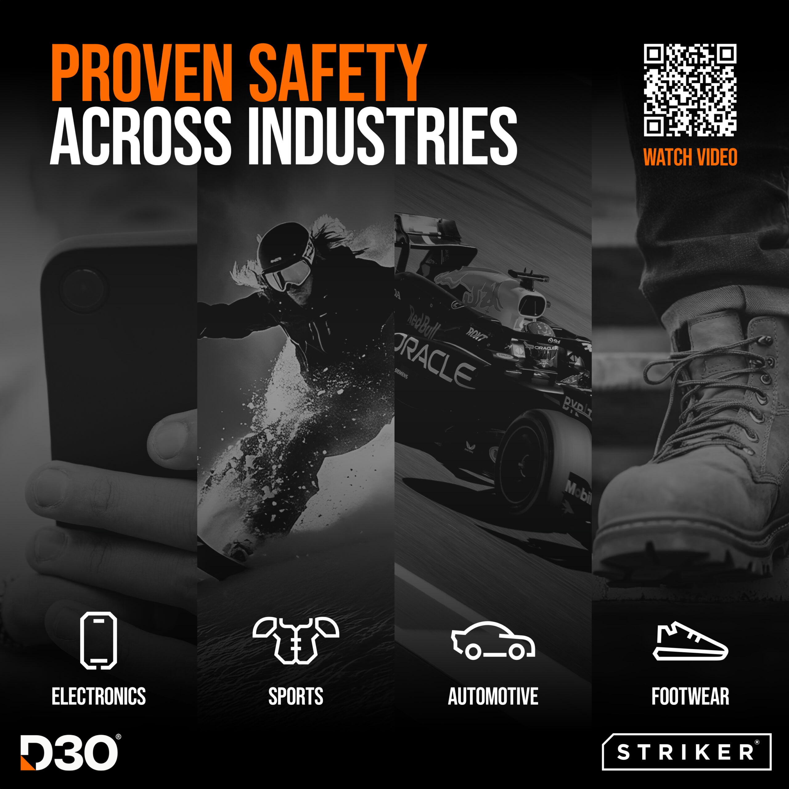 Striker D3O Xtreme Impact Privacy Glass Screen Protector - Black Frame - Samsung Galaxy S24+ 5G/S25+ 5G - Afbeelding 7