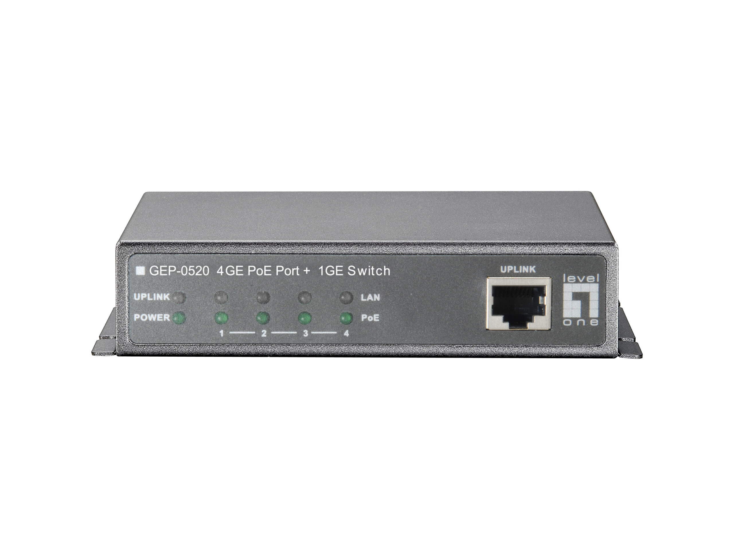 LevelOne GEP-0520 netwerk-switch Gigabit Ethernet (10/100/1000) Power over Ethernet (PoE) Zwart - Afbeelding 4
