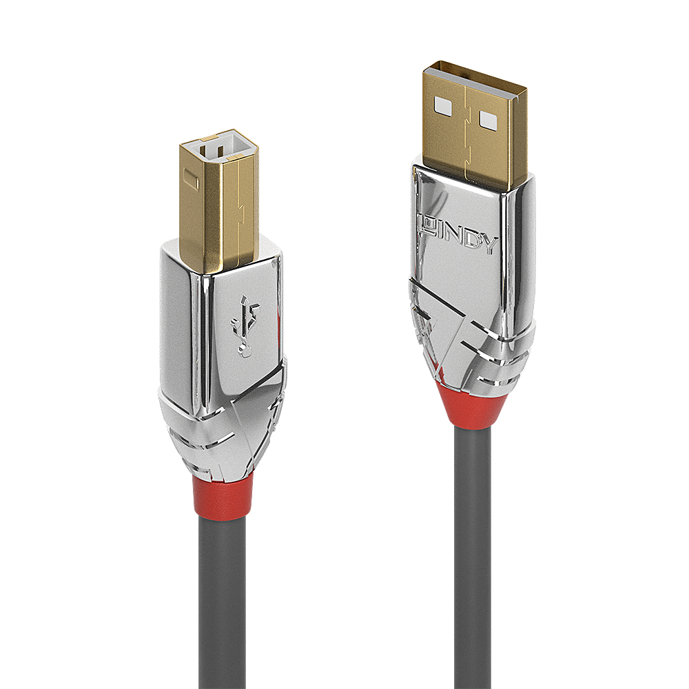 Lindy 36641 USB-kabel USB 2.0 1 m USB A USB B Grijs - Afbeelding 2