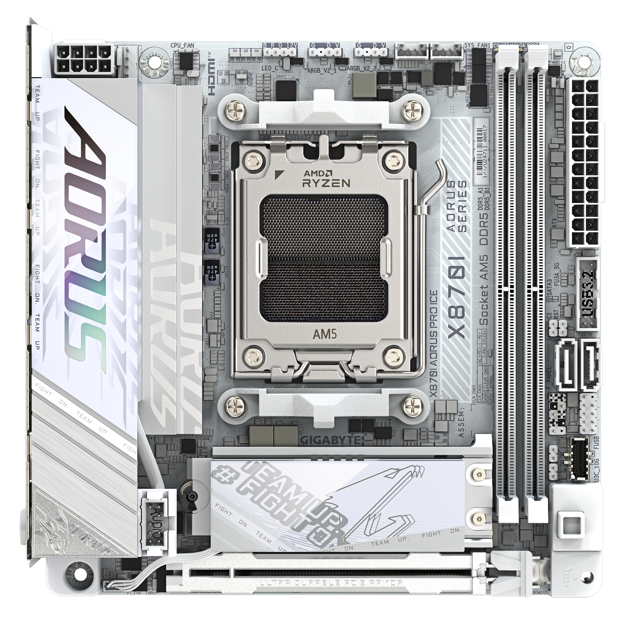 GIGABYTE X870I AORUS PRO ICE moederbord AMD X870 Socket AM5 Micro ITX - Afbeelding 6