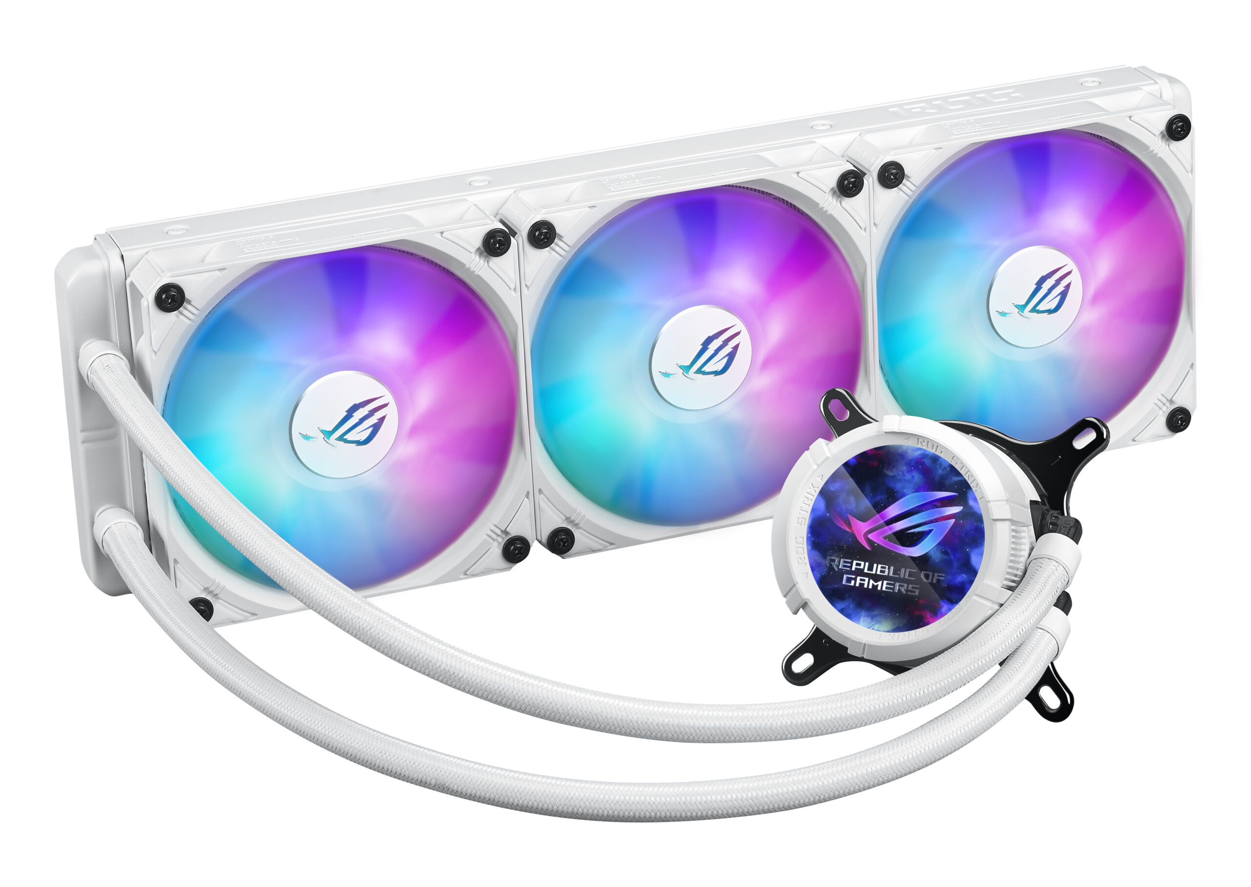 ASUS ROG Strix LC III 360 ARGB White Edition Processor Alles-in-één vloeistofkoeler 12 cm Wit - Afbeelding 4