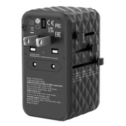 Verbatim UTA-06 100W GaN III universele reisadapter Met 2 x USB-C PD & QC 4+ & 2 x USB-A QC 3.0 poorten - Afbeelding 14