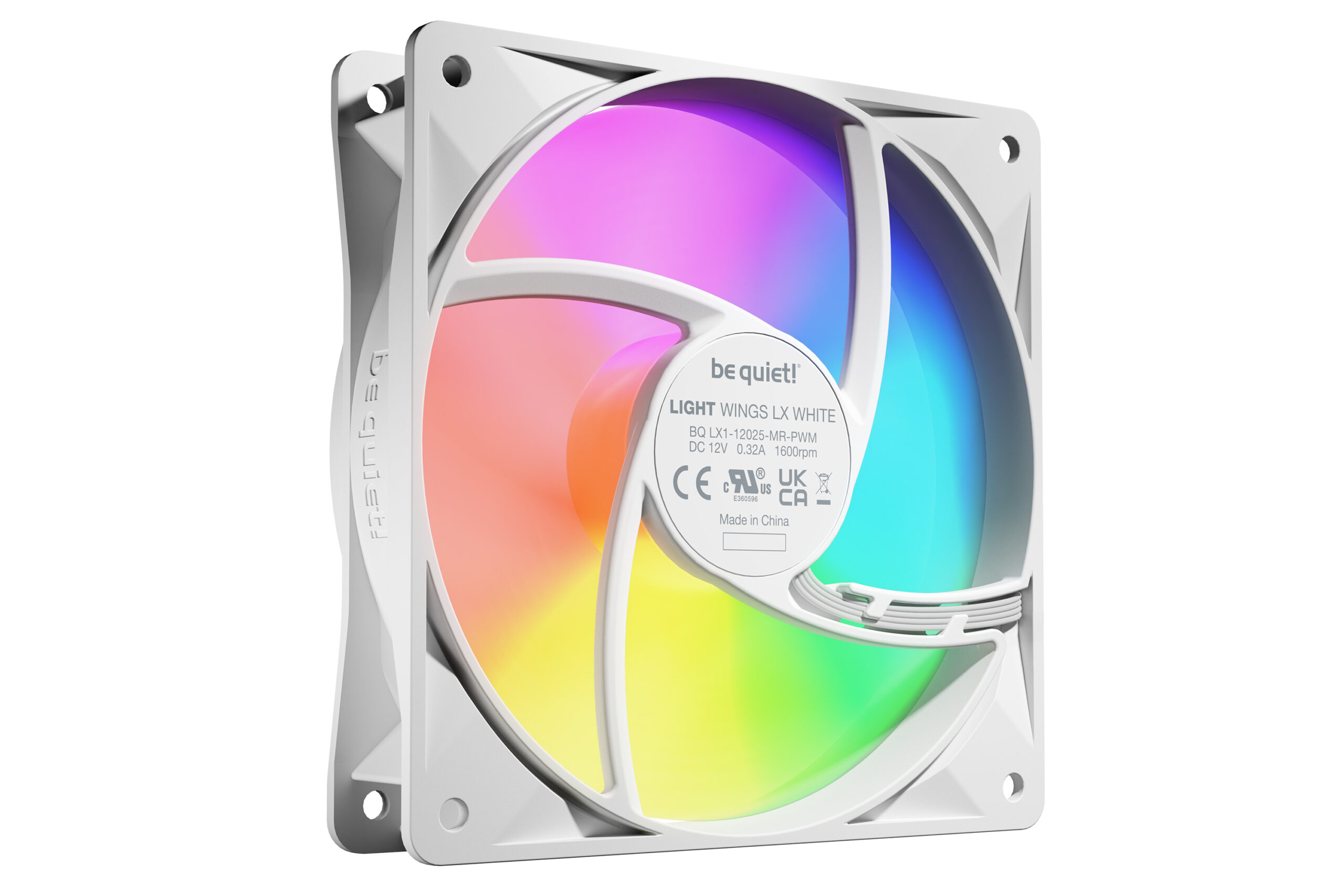 be quiet! LIGHT WINGS LX 120mm PWM 3-Pack White Computer behuizing Ventilator 12 cm Wit 3 stuk(s) - Afbeelding 5
