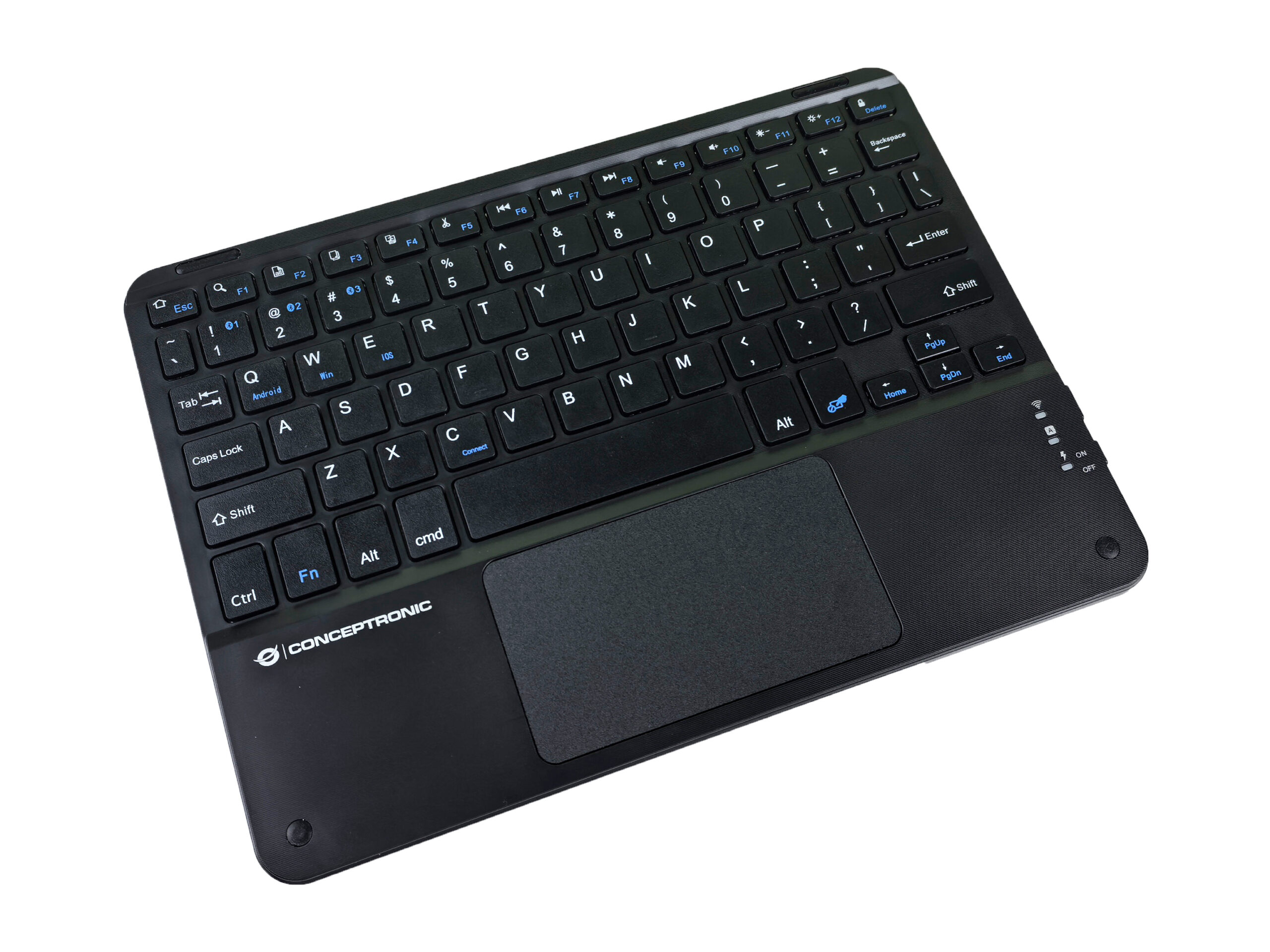 Conceptronic TOBIN01BUS toetsenbord Universeel Bluetooth QWERTY Amerikaans Engels Zwart - Afbeelding 4