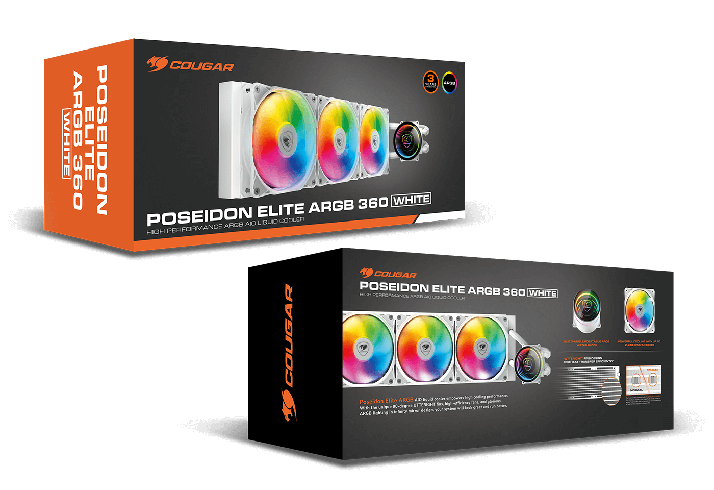 COUGAR Gaming CGR-PSDELRGB-W-360 Processor Alles-in-één vloeistofkoeler 12 cm Wit - Afbeelding 7