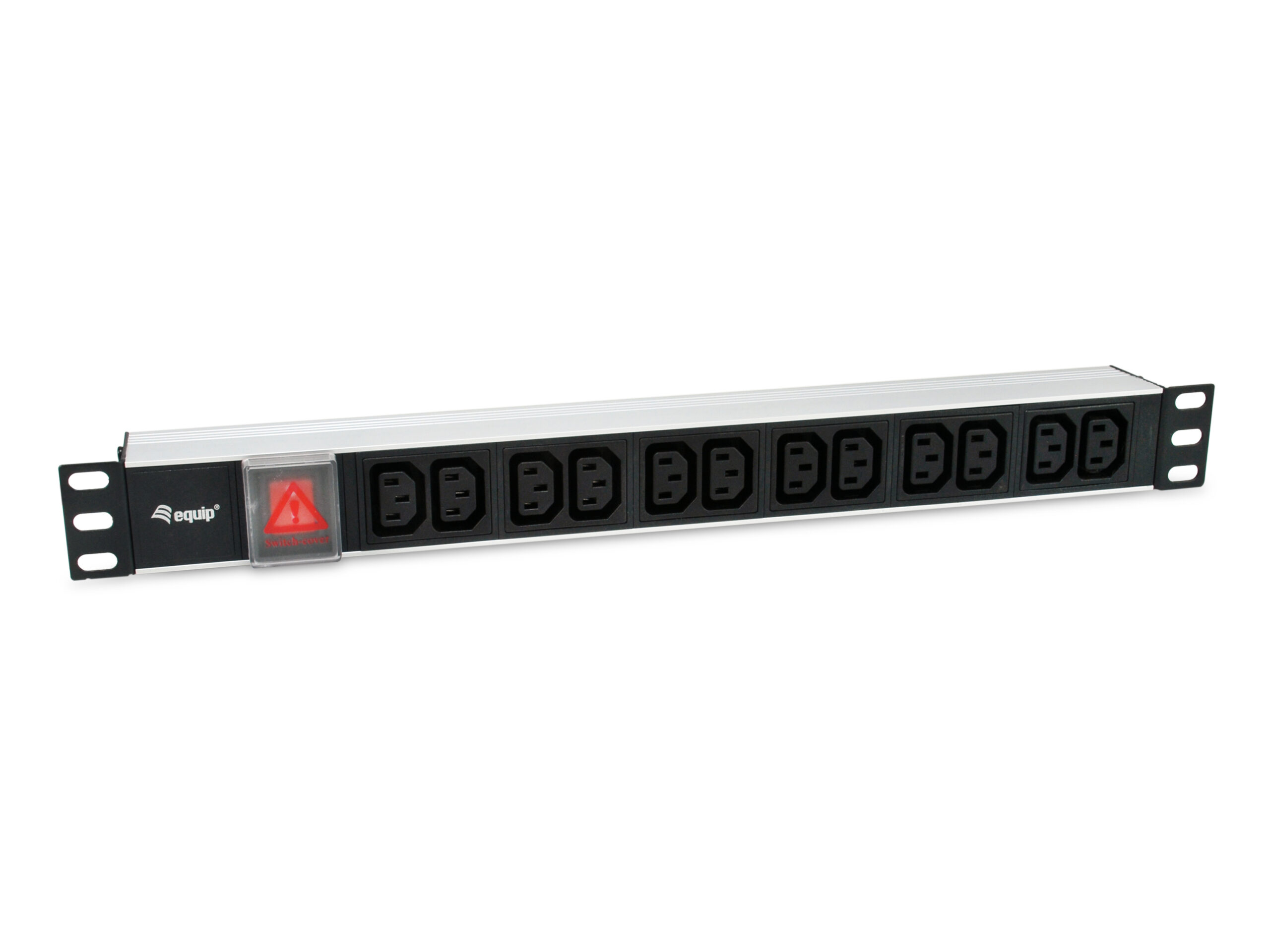 Equip 333318 energiedistributie 12 AC-uitgang(en) 1U Zwart, Zilver - Afbeelding 2