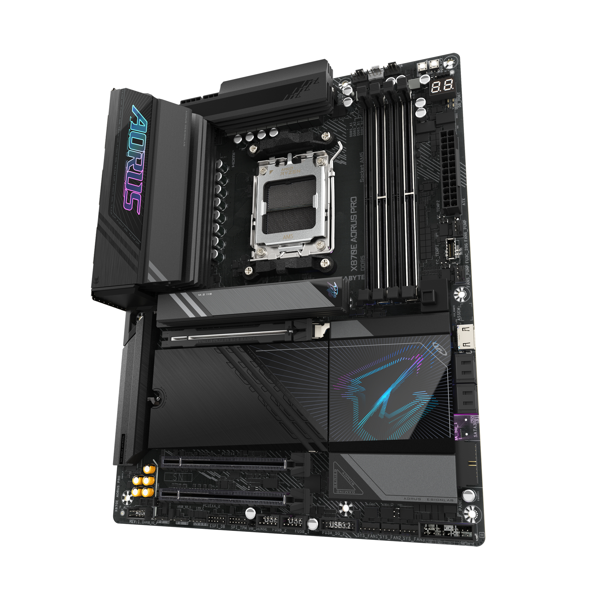 GIGABYTE X870E AORUS PRO moederbord AMD X870E Socket AM5 ATX - Afbeelding 5