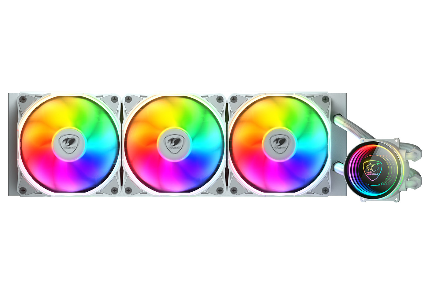 COUGAR Gaming CGR-PSDELRGB-W-360 Processor Alles-in-één vloeistofkoeler 12 cm Wit - Afbeelding 2