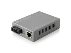 LevelOne FVS-3120 netwerk media converter 100 Mbit/s Single-mode Grijs