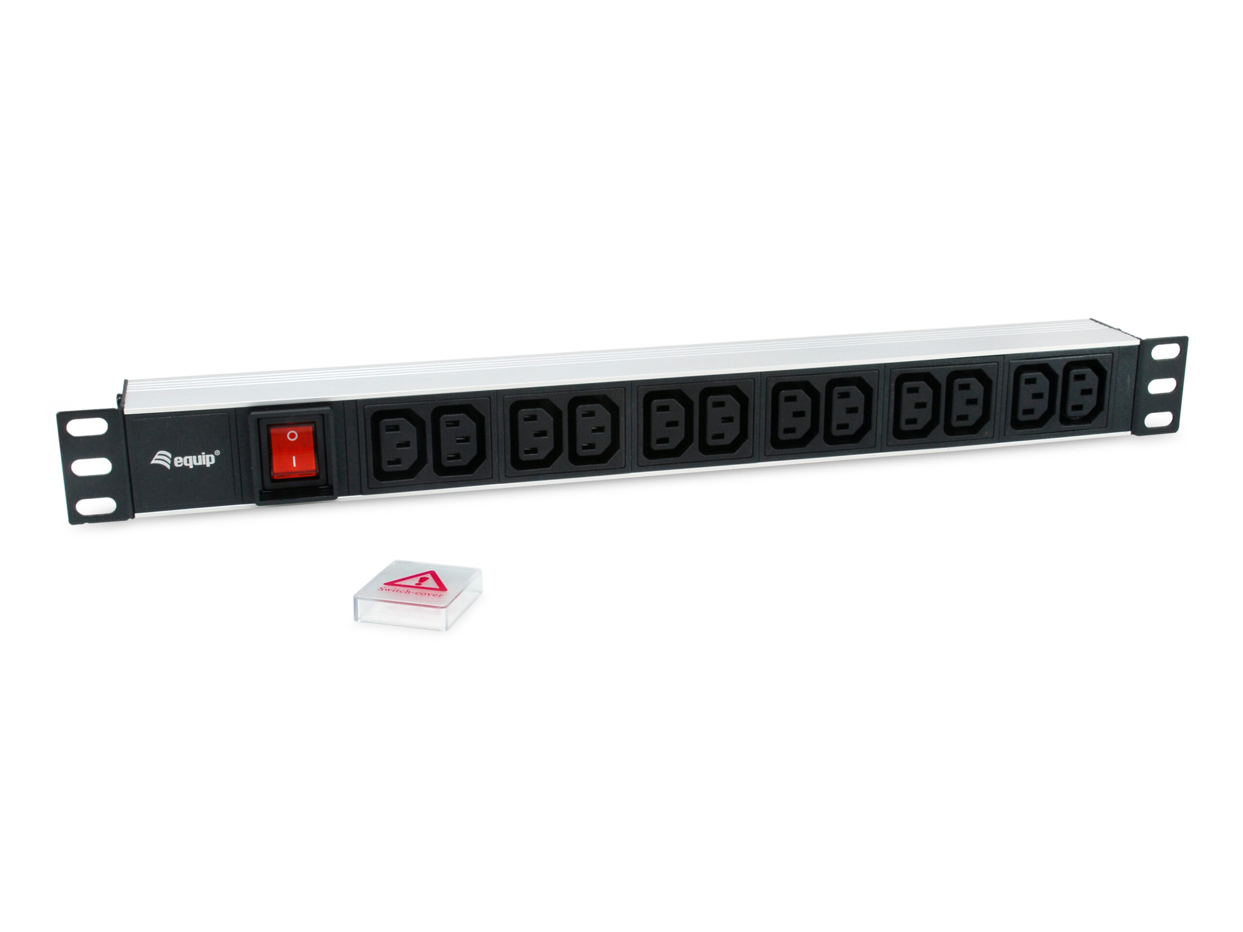 Equip 333318 energiedistributie 12 AC-uitgang(en) 1U Zwart, Zilver - Afbeelding 5