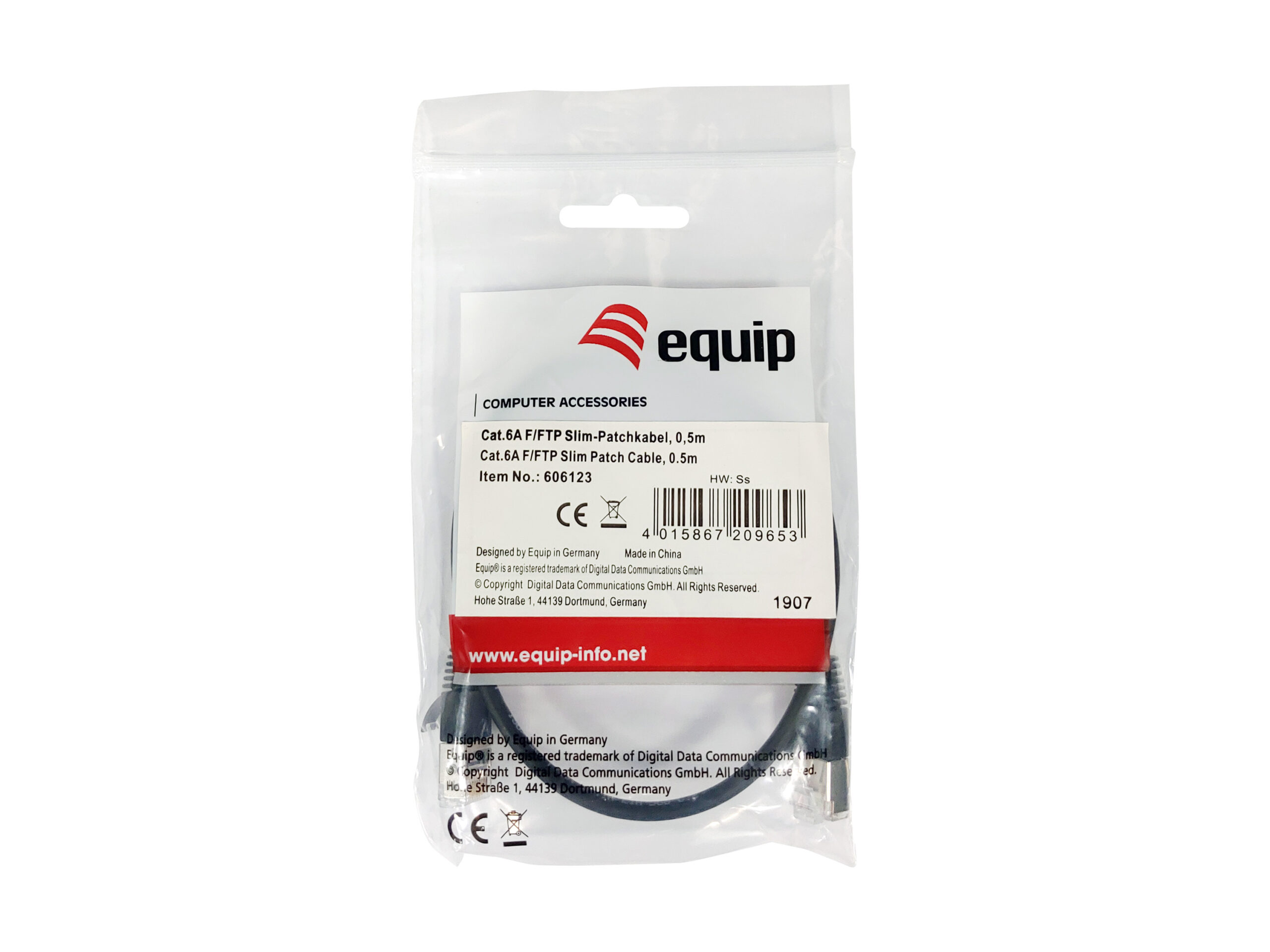 Equip 606123 netwerkkabel Zwart 0,5 m Cat6a F/FTP (FFTP) - Afbeelding 5