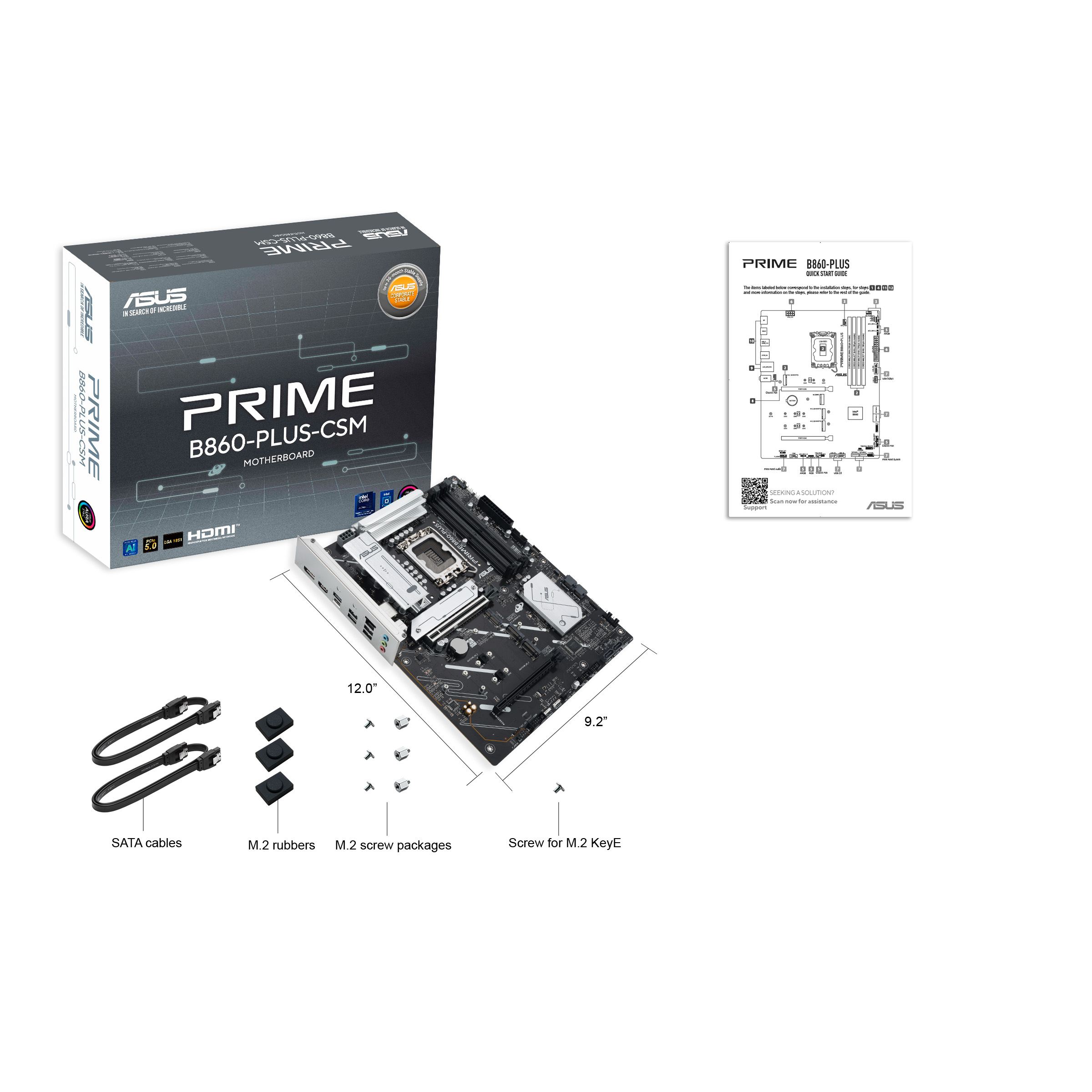 ASUS PRIME B860-PLUS-CSM Intel B860 LGA 1851 (Socket V1) ATX - Afbeelding 8