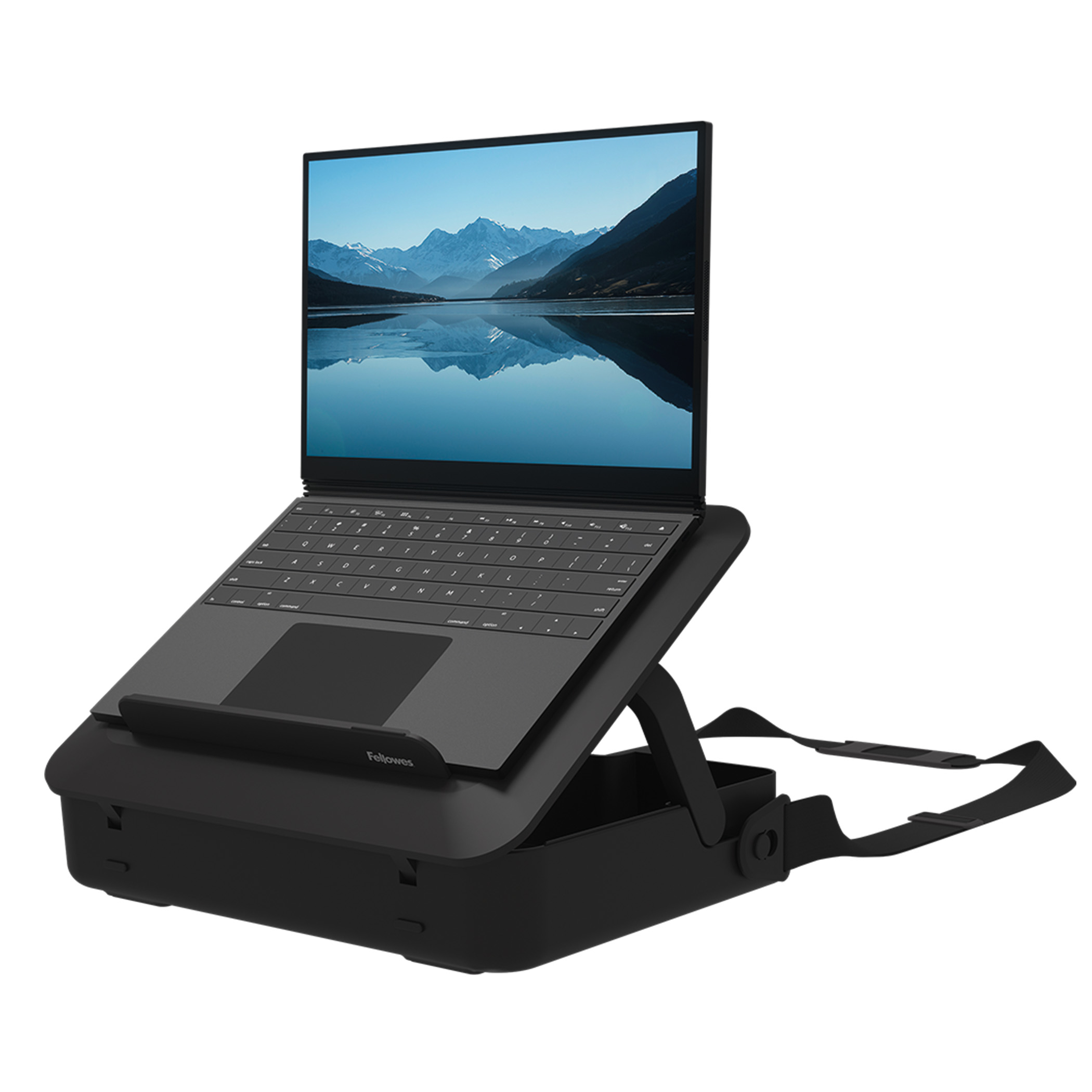 Fellowes BREYTA LAPTOP STAND CARRY CASE BLACK 35,6 cm (14") Hardshell-doos Zwart - Afbeelding 2