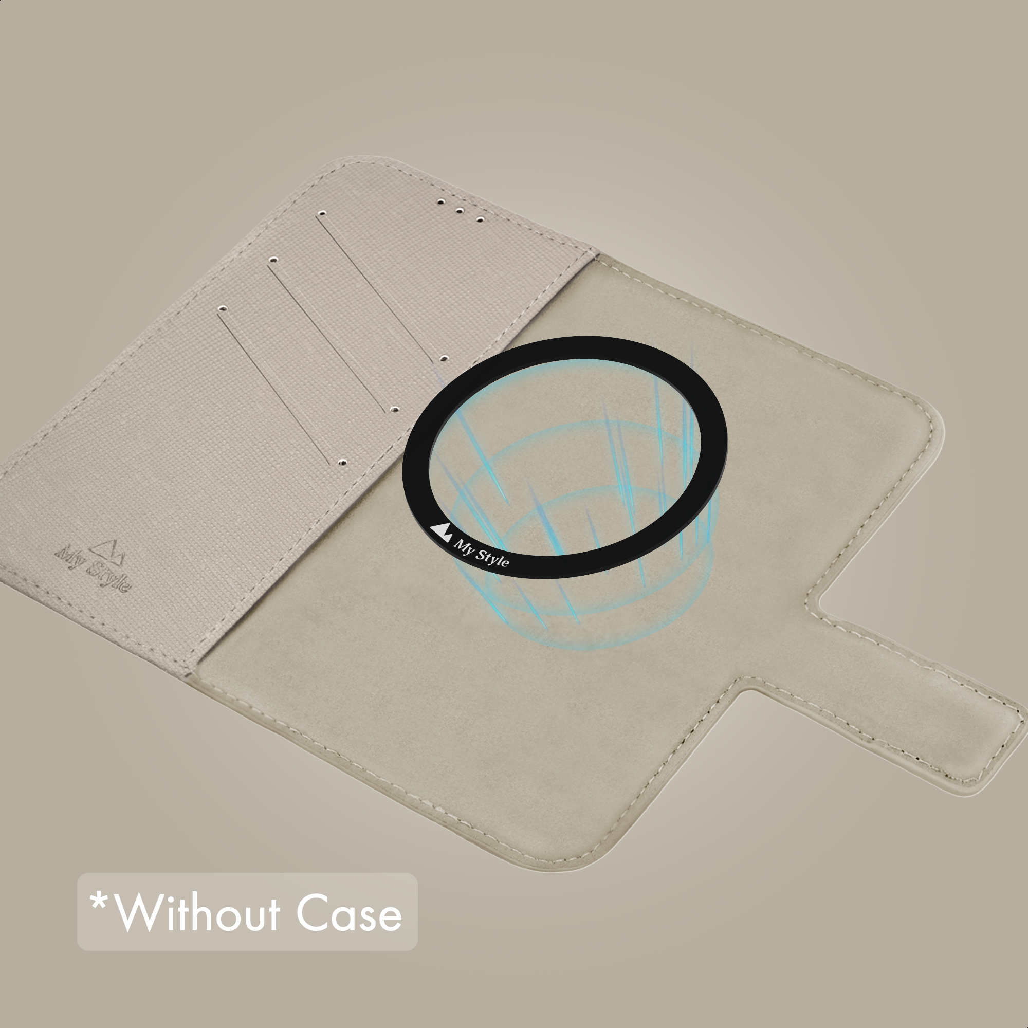 My Style Universal MagSafe Compatible Wallet - Warm Grey 6.7" (Without Case)