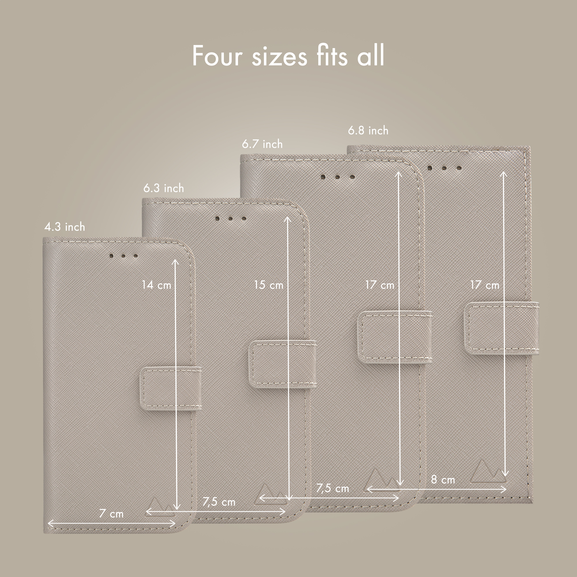 My Style Universal MagSafe Compatible Wallet - Warm Grey 6.8" (Without Case) - Afbeelding 6