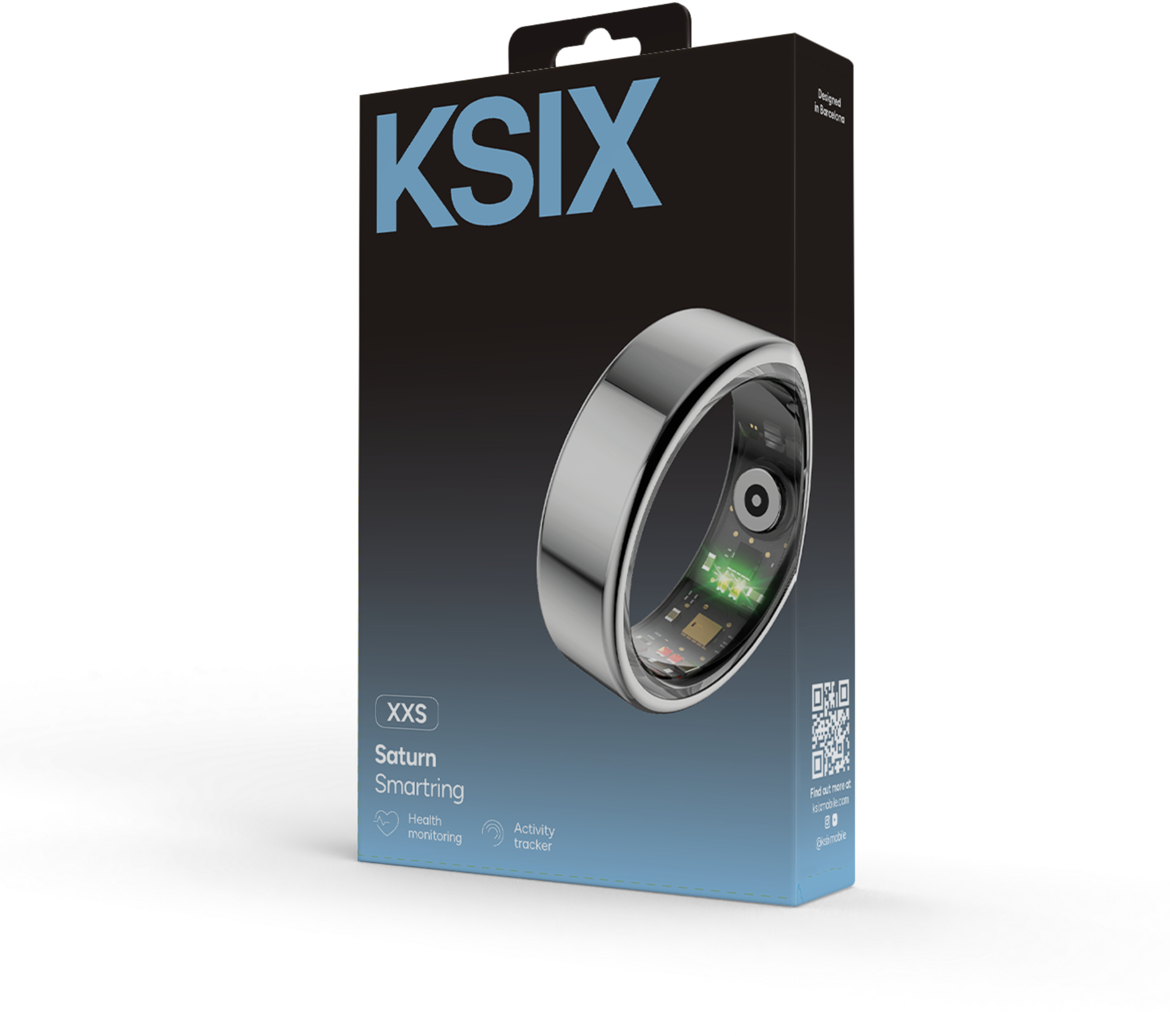 KSIX Smart Ring Silver XXS - Afbeelding 6
