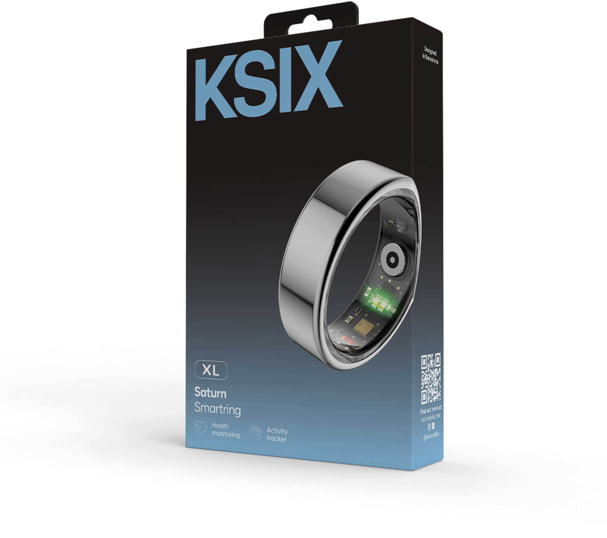 KSIX Smart Ring Silver XL - Afbeelding 6