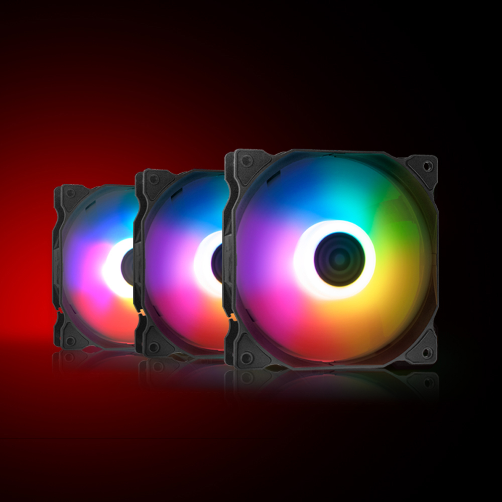 XPG VENTO 120 ARGB Computer behuizing Ventilator 12 cm Zwart 1 stuk(s) - Afbeelding 3