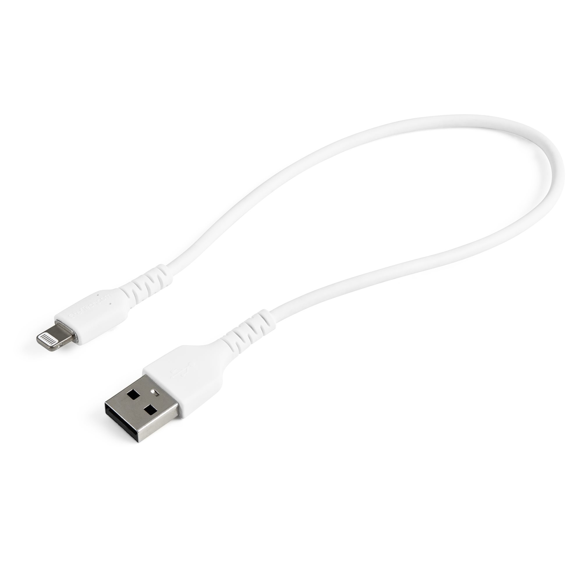 StarTech.com Premium USB-A naar Lightning Kabel 30cm Wit - USB Type A naar Lightning Charge & Sync Oplaadkabel - Verstevigd met Aramide Vezels - Apple MFi Gecertificeerd - iPad Air iPhone 12 - Afbeelding 2