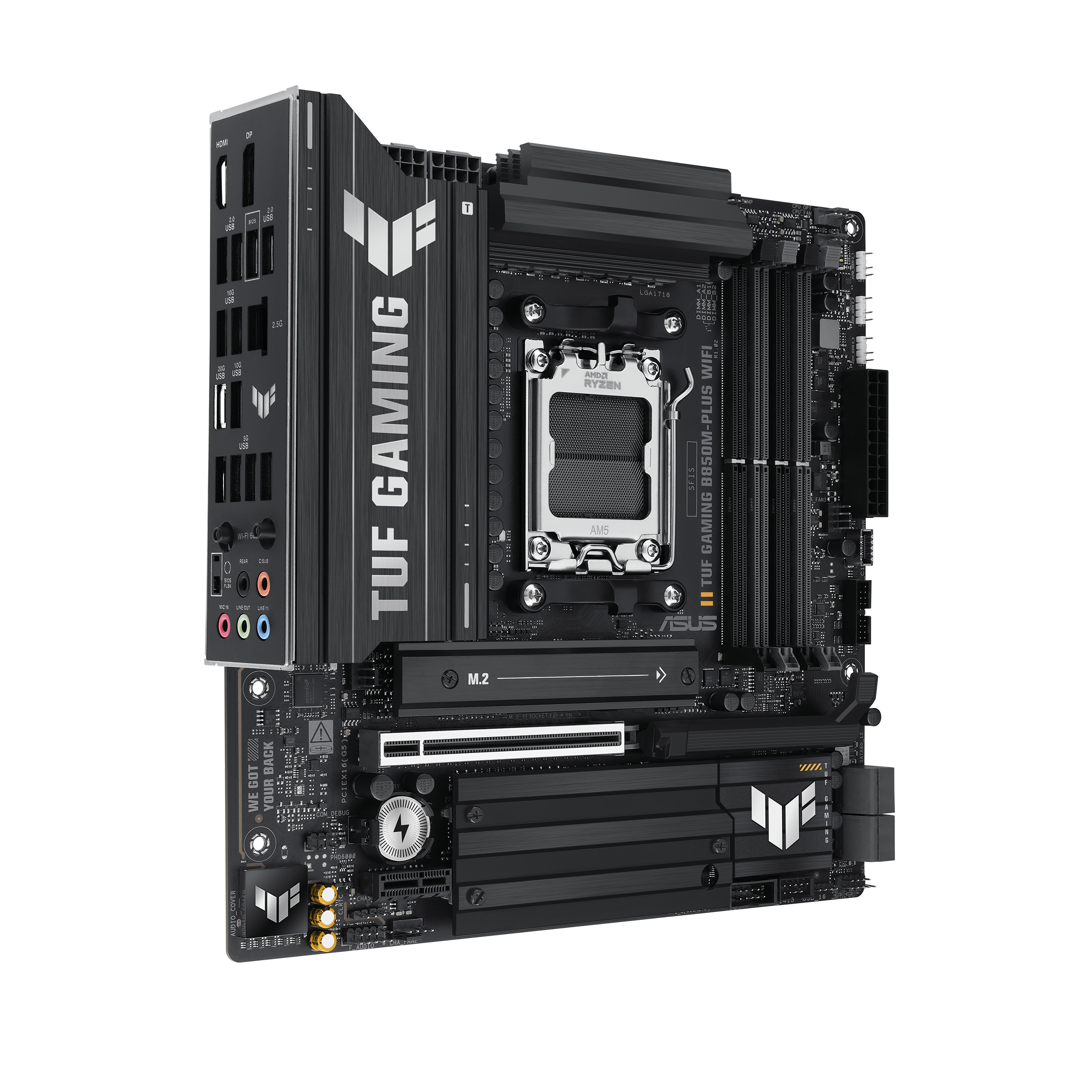 ASUS TUF GAMING B850M-PLUS WIFI AMD B850 Socket AM5 micro ATX - Afbeelding 4
