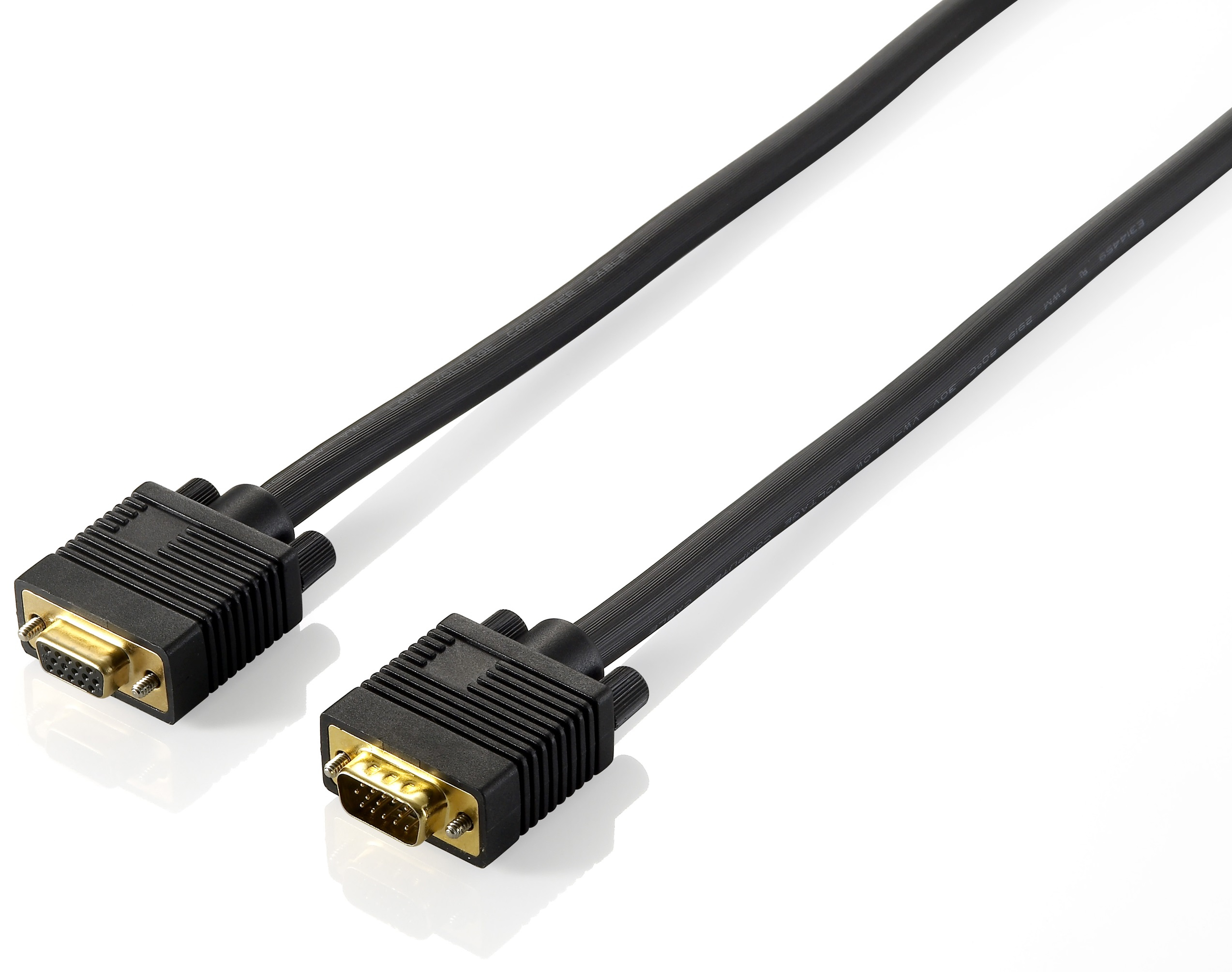 Equip 218130 VGA kabel 1,8 m VGA (D-Sub) Zwart