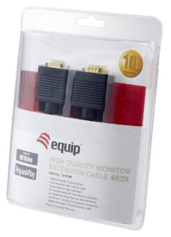 Equip 218130 VGA kabel 1,8 m VGA (D-Sub) Zwart - Afbeelding 3