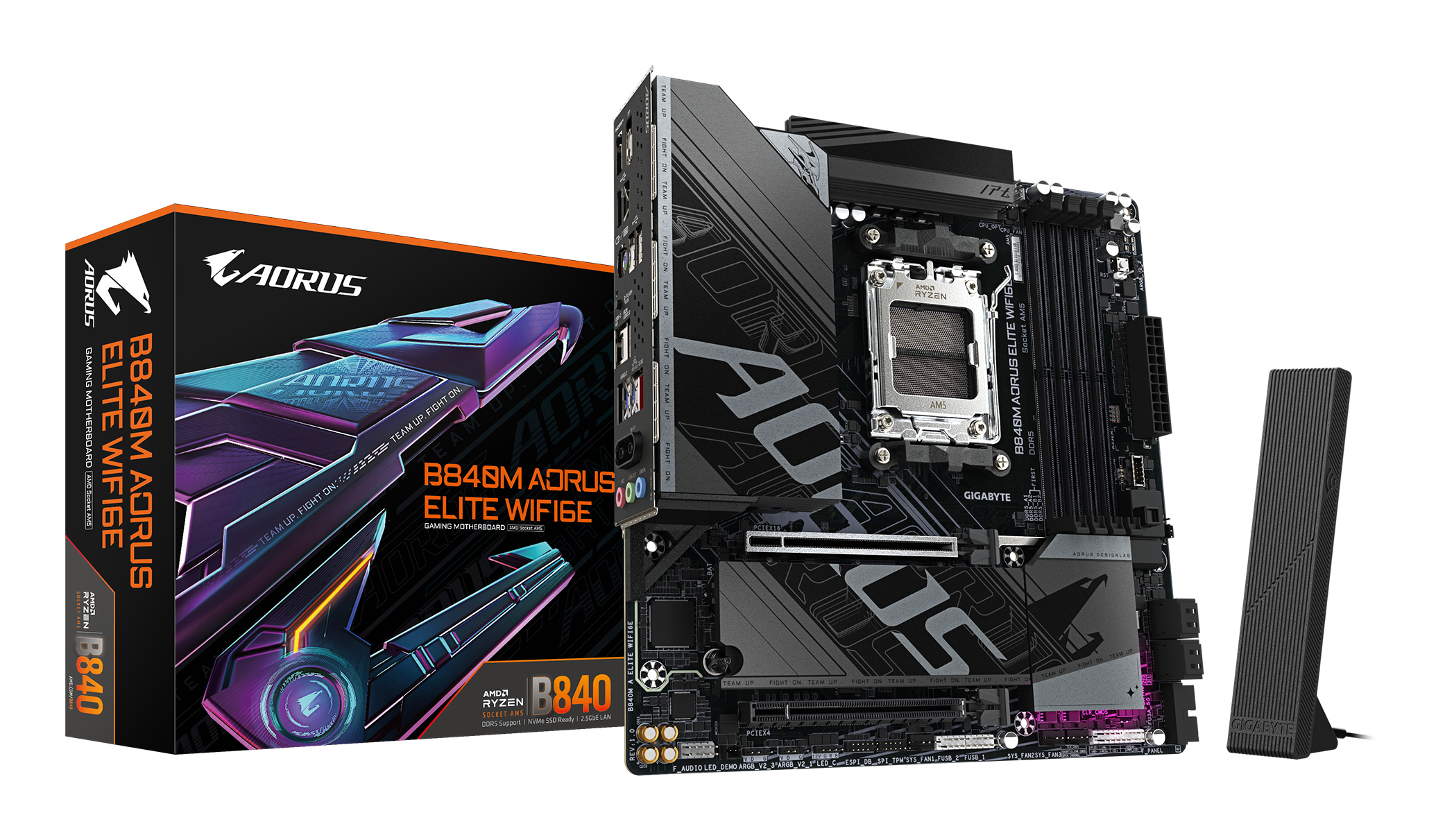 GIGABYTE B840M AORUS ELITE WIFI6E AMD B840 Socket AM5 micro ATX