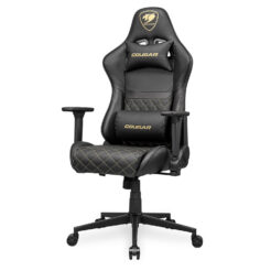 COUGAR CGR-AO2-GLB Universele gamestoel Gecapitonneerde zitting Zwart, Goud - Afbeelding 4