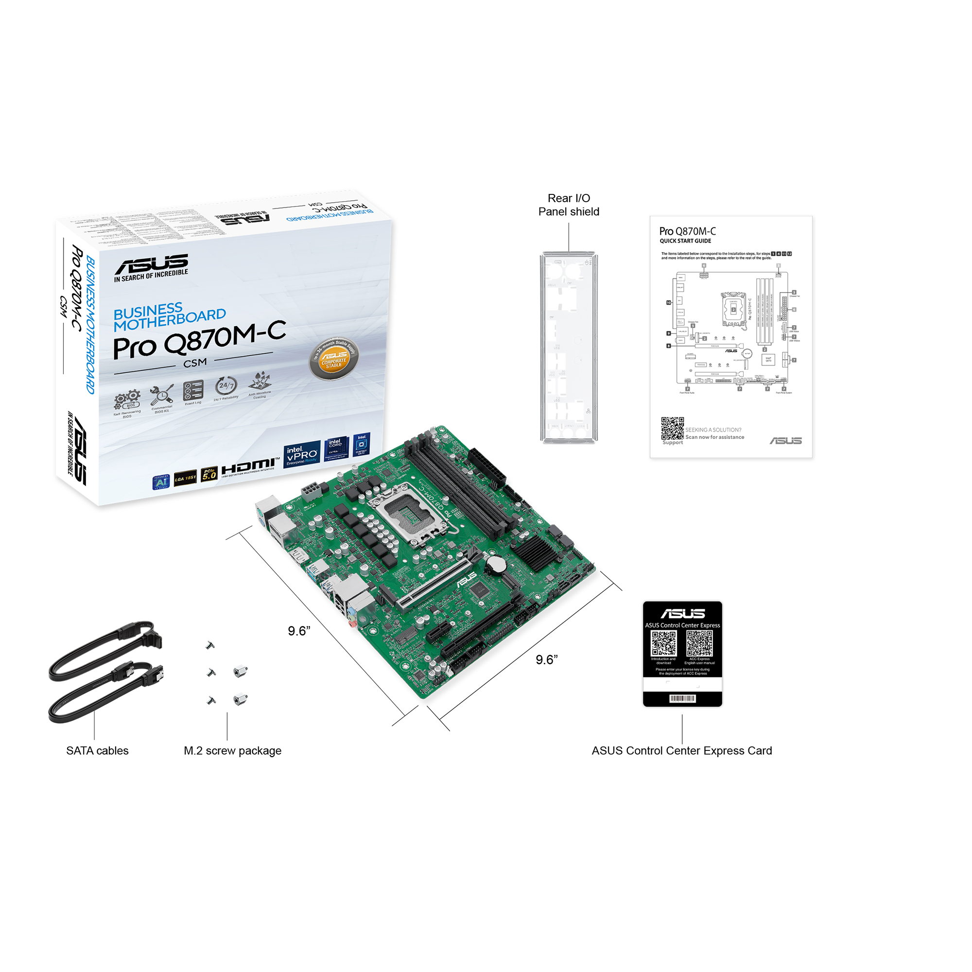 ASUS PRO Q870M-C-CSM LGA 1851 (Socket V1) micro ATX - Afbeelding 4