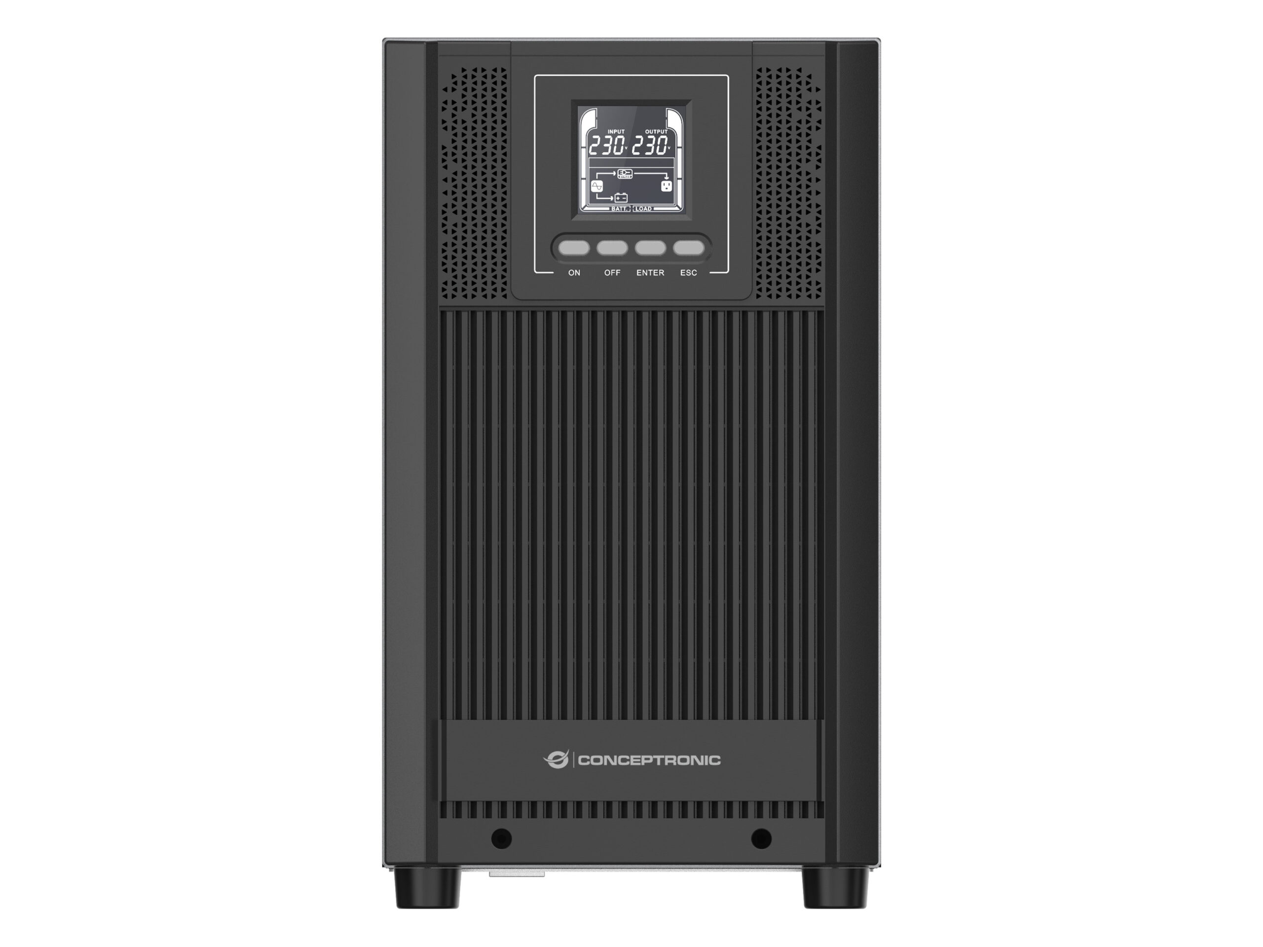 Conceptronic ZEUS52E3K UPS Dubbele conversie (online) 3 kVA 2700 W 5 AC-uitgang(en) - Afbeelding 3
