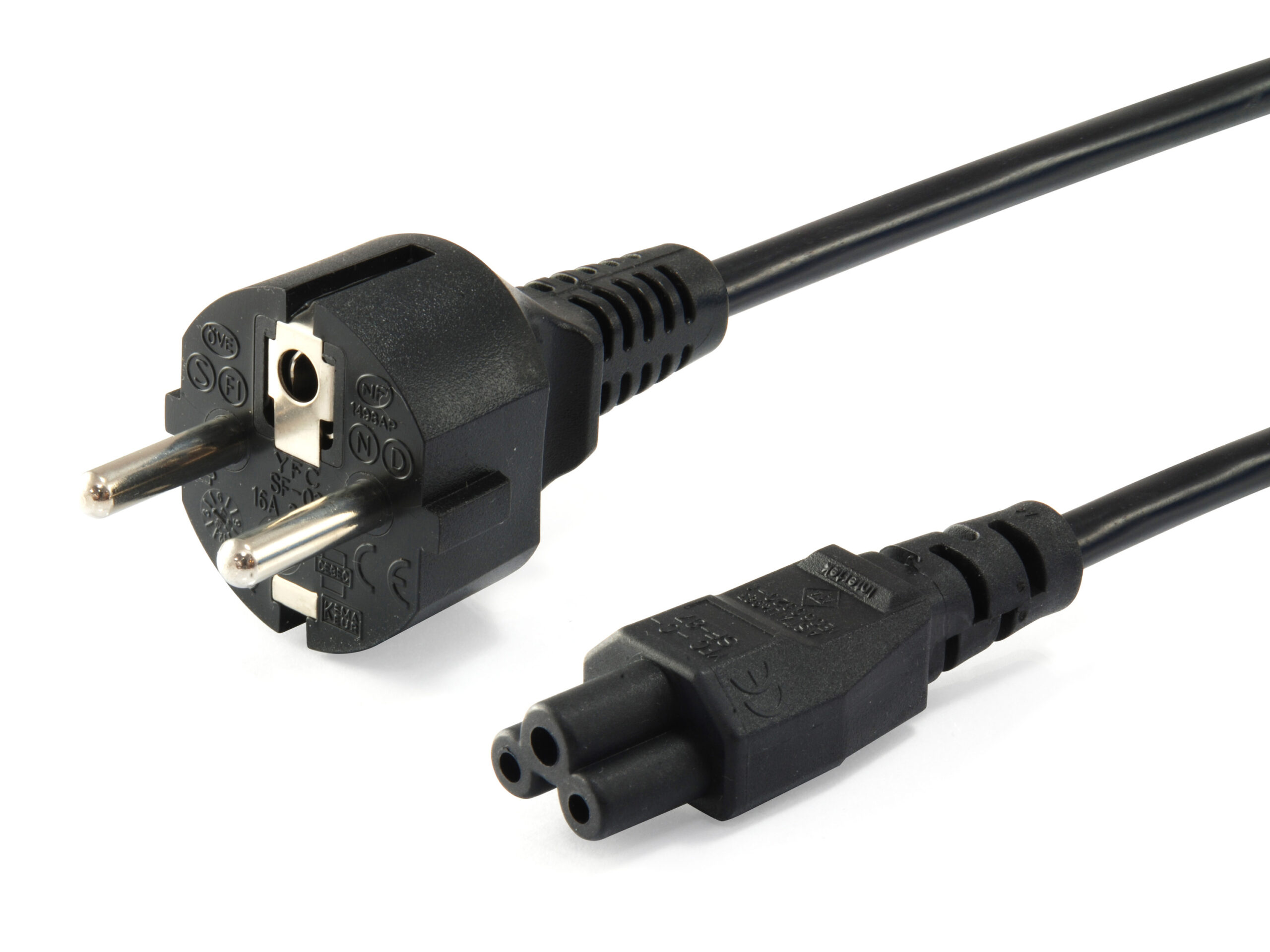 Equip 112151 electriciteitssnoer Zwart 3 m C5 stekker CEE7/7