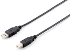 Equip 128863 USB 2.0 type A naar type B kabel, 1,0 m, zwart