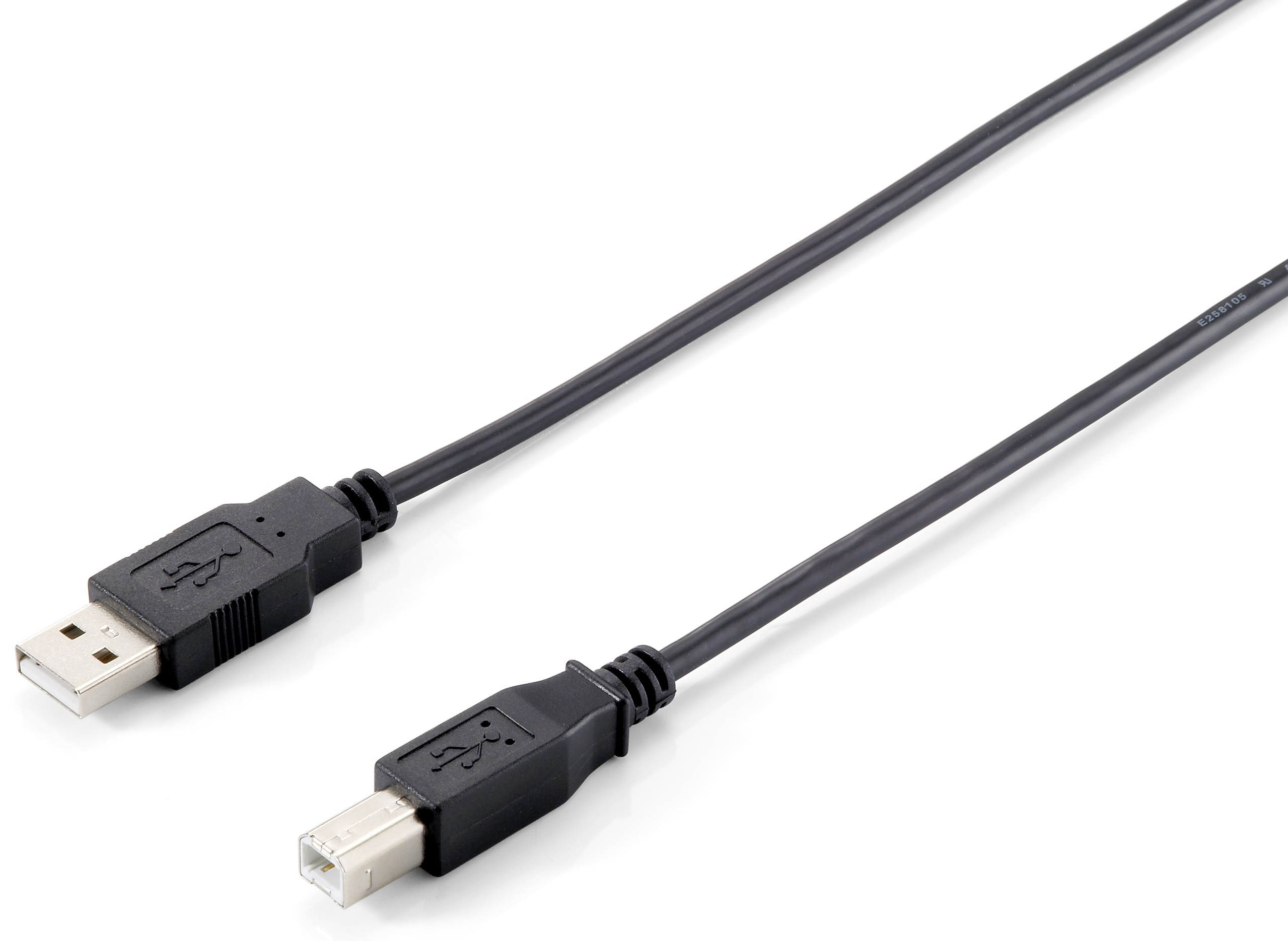 Equip 128860 USB 2.0 type A naar type B kabel, 1,8 m, zwart - Afbeelding 2